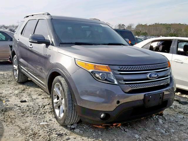 1FM5K7F84EGC44430 - 2014 FORD EXPLORER L GRAY photo 1