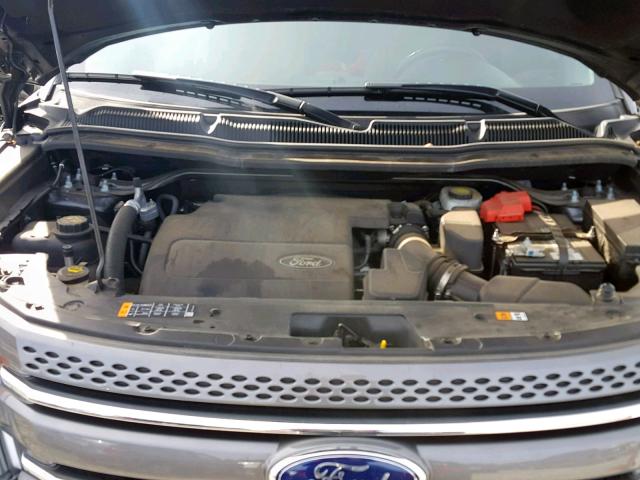 1FM5K7F84EGC44430 - 2014 FORD EXPLORER L GRAY photo 7