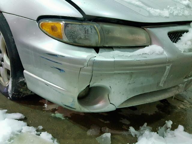 1G2WK52J62F235384 - 2002 PONTIAC GRAND PRIX GRAY photo 9
