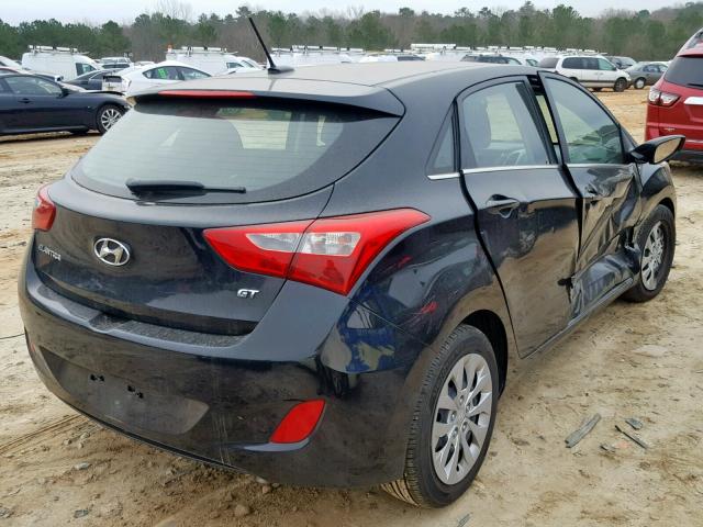 KMHD35LH3GU318796 - 2016 HYUNDAI ELANTRA GT BLACK photo 4