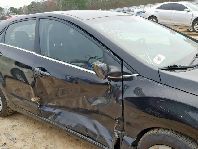 KMHD35LH3GU318796 - 2016 HYUNDAI ELANTRA GT BLACK photo 9