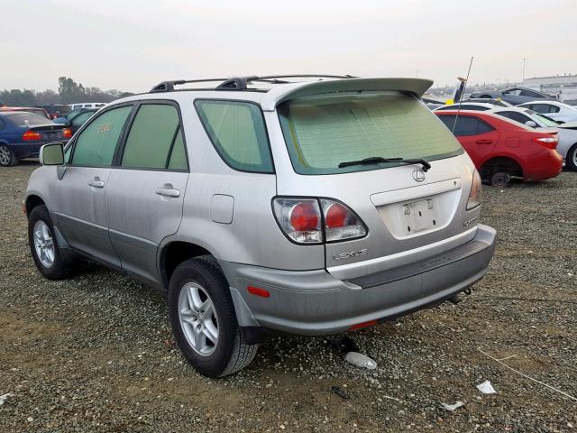 JTJGF10U920122295 - 2002 LEXUS RX 300 SILVER photo 3