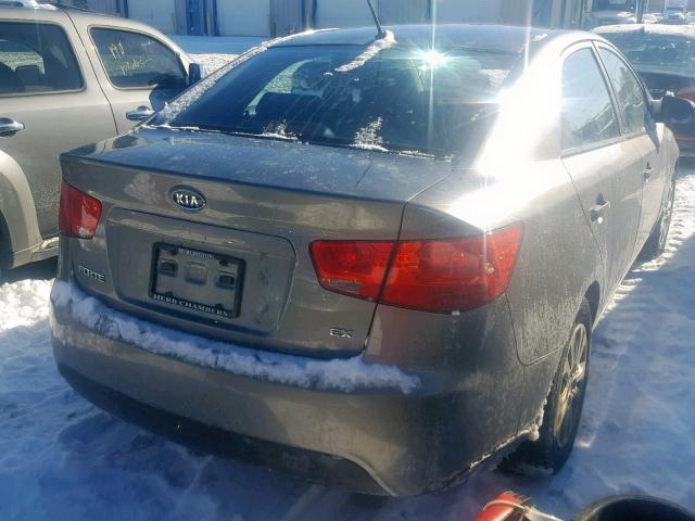 KNAFU4A26C5632169 - 2012 KIA FORTE EX GRAY photo 4