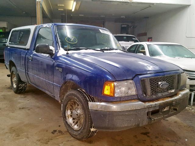 1FTYR10D74PA00897 - 2004 FORD RANGER BLUE photo 1