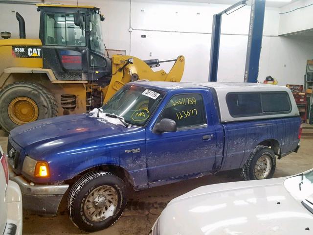 1FTYR10D74PA00897 - 2004 FORD RANGER BLUE photo 2