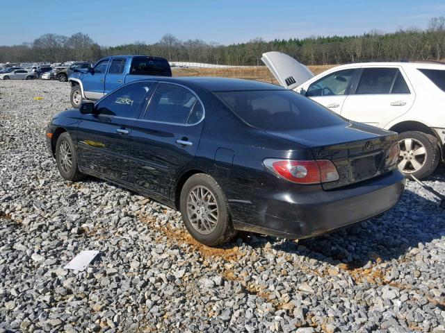 JTHBA30G145051888 - 2004 LEXUS ES 330 BLACK photo 3