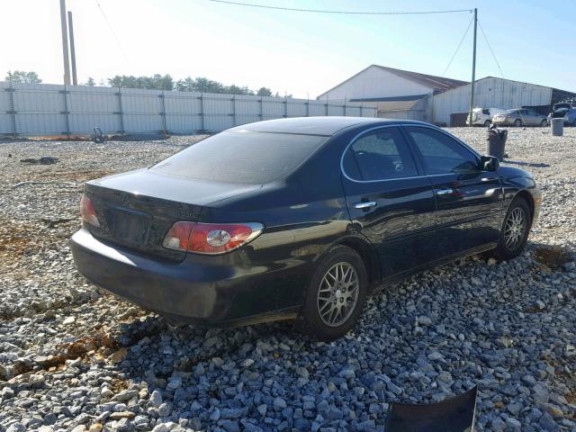 JTHBA30G145051888 - 2004 LEXUS ES 330 BLACK photo 4