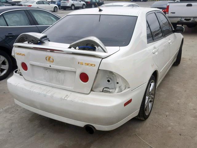 JTHBD182610007169 - 2001 LEXUS IS 300 WHITE photo 4