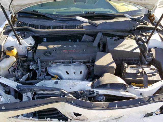 4T4BE46K89R134207 - 2009 TOYOTA CAMRY BASE WHITE photo 7