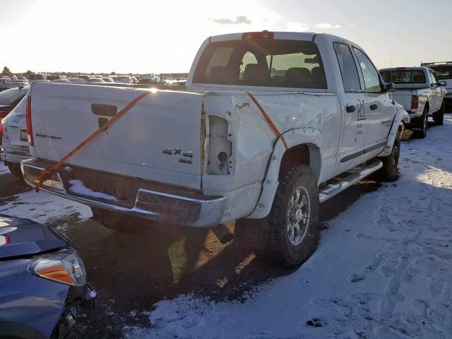 3D7KS28C16G291471 - 2006 DODGE RAM 2500 S Սպիտակ լուսանկար 4