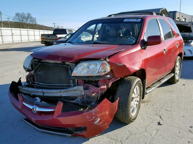 2HNYD18653H504219 - 2003 ACURA MDX TOURIN RED photo 2