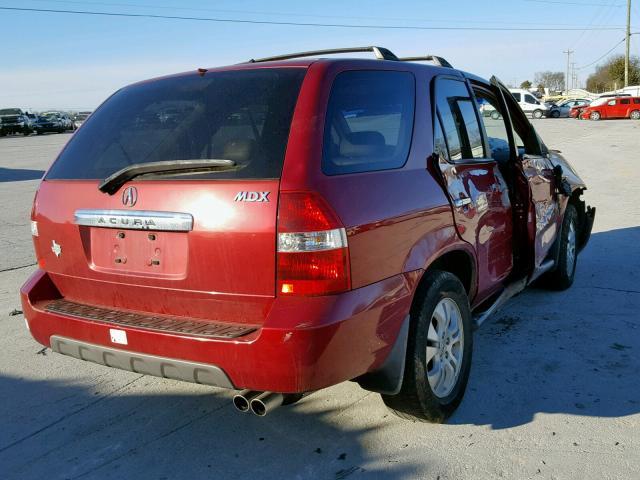 2HNYD18653H504219 - 2003 ACURA MDX TOURIN RED photo 4