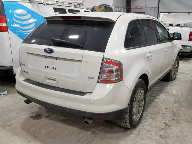 2FMDK38C39BA92756 - 2009 FORD EDGE SEL WHITE photo 4