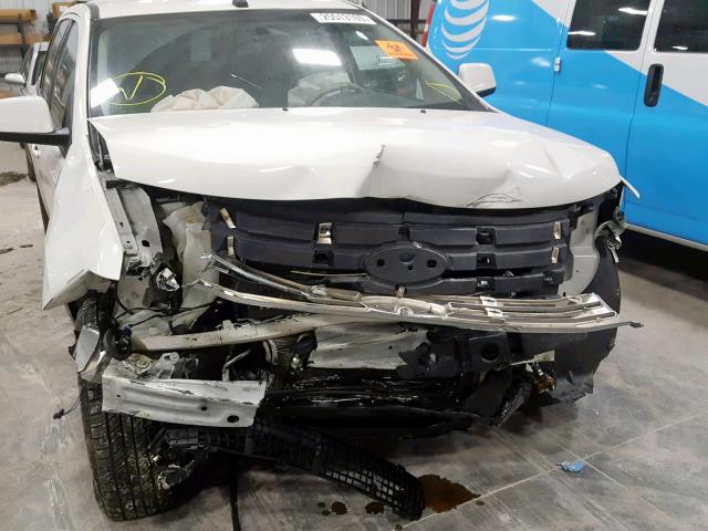 2FMDK38C39BA92756 - 2009 FORD EDGE SEL WHITE photo 9