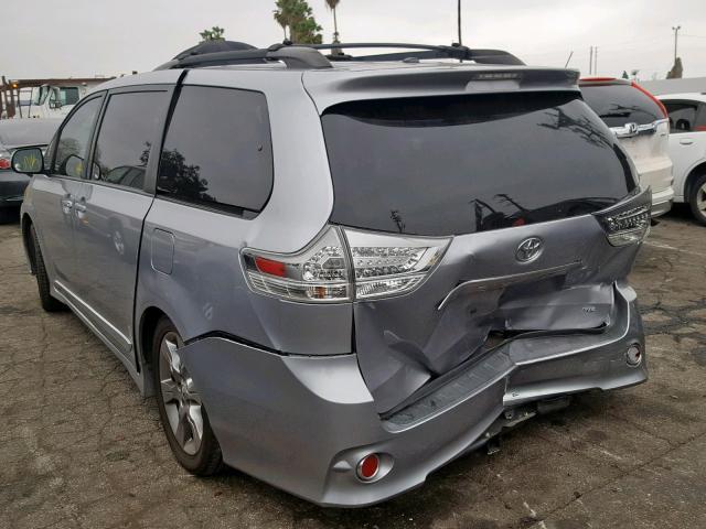 5TDXK3DCXBS110648 - 2011 TOYOTA SIENNA SPO SILVER photo 3