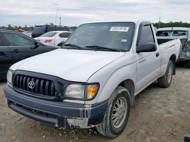 5TENL42N92Z025964 - 2002 TOYOTA TACOMA WHITE photo 2