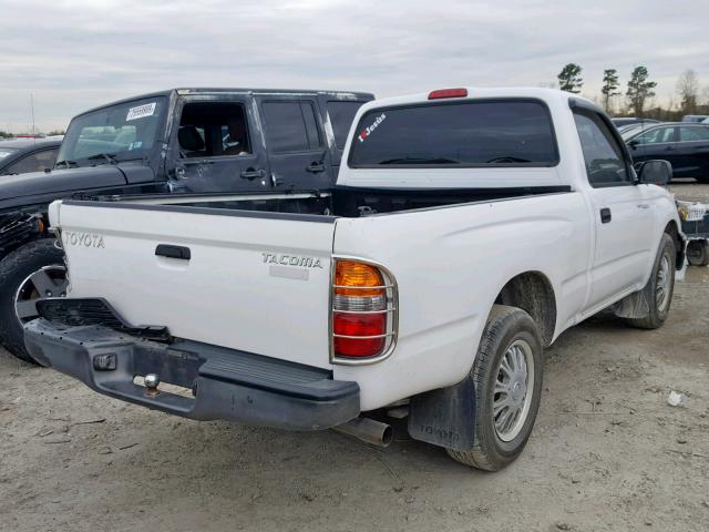 5TENL42N92Z025964 - 2002 TOYOTA TACOMA WHITE photo 4