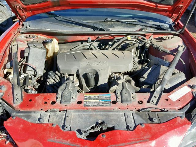 2G2WP552261279546 - 2006 PONTIAC GRAND PRIX RED photo 7