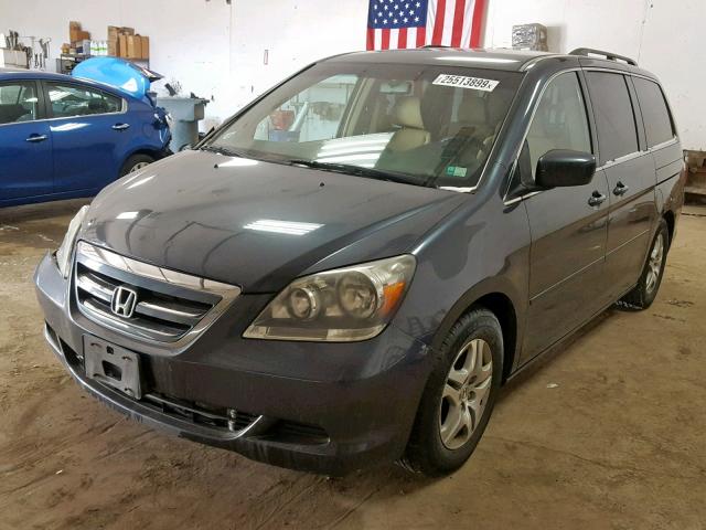 5FNRL38455B023662 - 2005 HONDA ODYSSEY EX GREEN photo 2