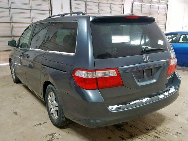 5FNRL38455B023662 - 2005 HONDA ODYSSEY EX GREEN photo 3