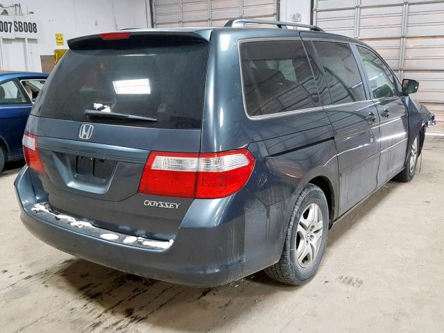 5FNRL38455B023662 - 2005 HONDA ODYSSEY EX GREEN photo 4