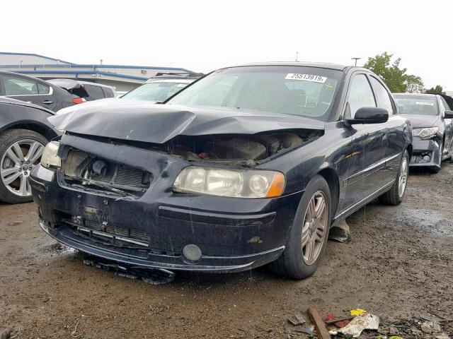 YV1RS592762523378 - 2006 VOLVO S60 2.5T BLACK photo 2