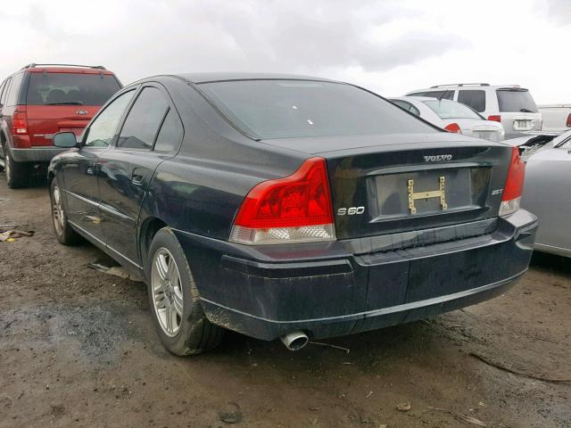 YV1RS592762523378 - 2006 VOLVO S60 2.5T BLACK photo 3