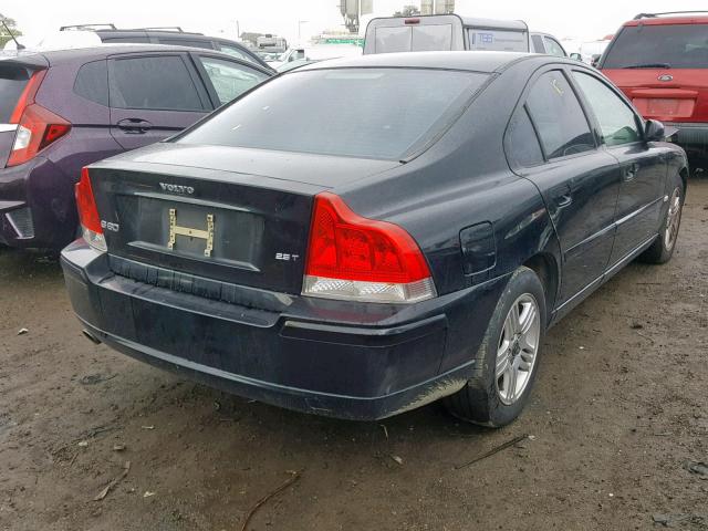 YV1RS592762523378 - 2006 VOLVO S60 2.5T BLACK photo 4