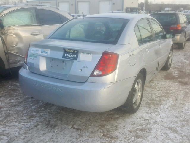 1G8AL55B17Z110431 - 2007 SATURN ION LEVEL SILVER photo 4