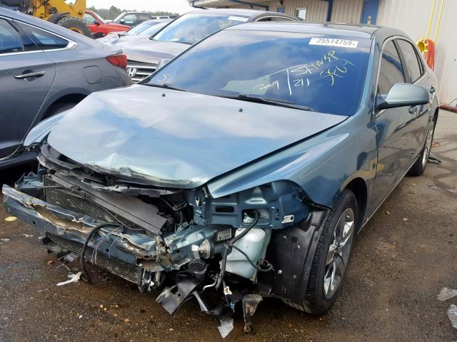 1G1ZH57B89F129577 - 2009 CHEVROLET MALIBU 1LT მწვანე ფოტო 2
