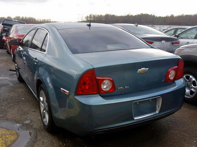 1G1ZH57B89F129577 - 2009 CHEVROLET MALIBU 1LT მწვანე ფოტო 3