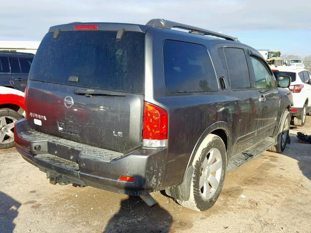 5N1AA08C98N606777 - 2008 NISSAN ARMADA SE GRAY photo 4