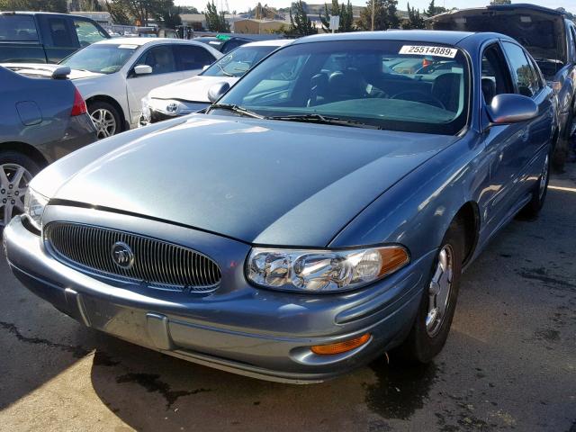 1G4HP54K5Y4146014 - 2000 BUICK LESABRE CU BLUE photo 2