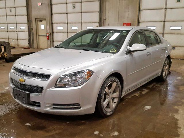 1G1ZC5EU2CF392755 - 2012 CHEVROLET MALIBU 1LT 银色 照片 2