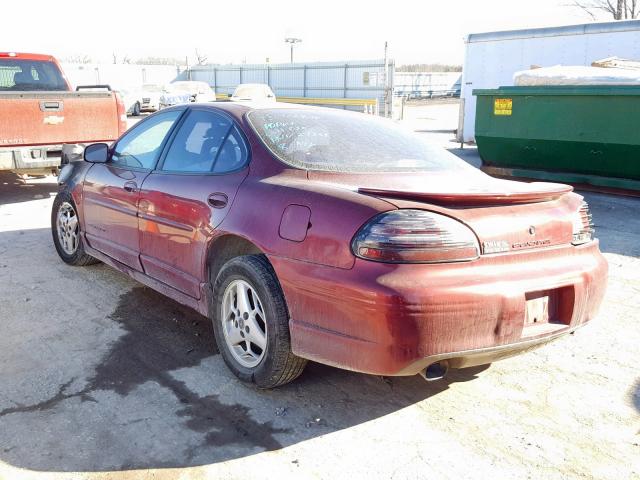 1G2WP52K32F175543 - 2002 PONTIAC GRAND PRIX MAROON photo 3