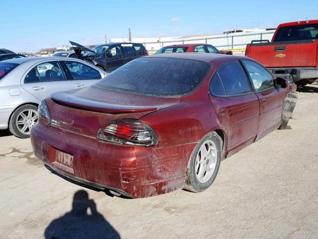 1G2WP52K32F175543 - 2002 PONTIAC GRAND PRIX MAROON photo 4