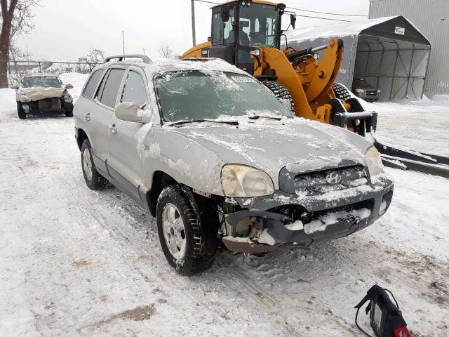 KM8SB13D15U023550 - 2005 HYUNDAI SANTA FE SILVER photo 1