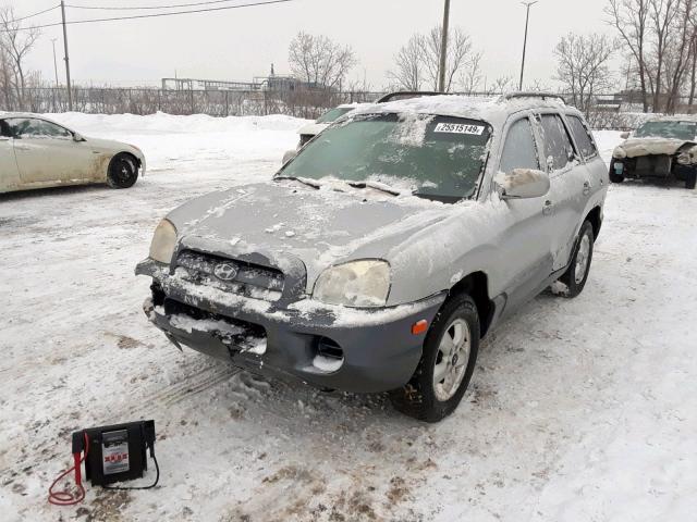 KM8SB13D15U023550 - 2005 HYUNDAI SANTA FE SILVER photo 2