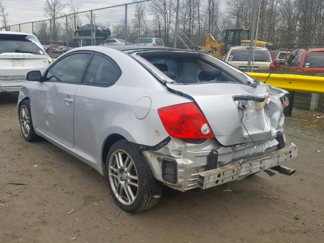 JTKDE167450052857 - 2005 TOYOTA SCION TC 银色 照片 3
