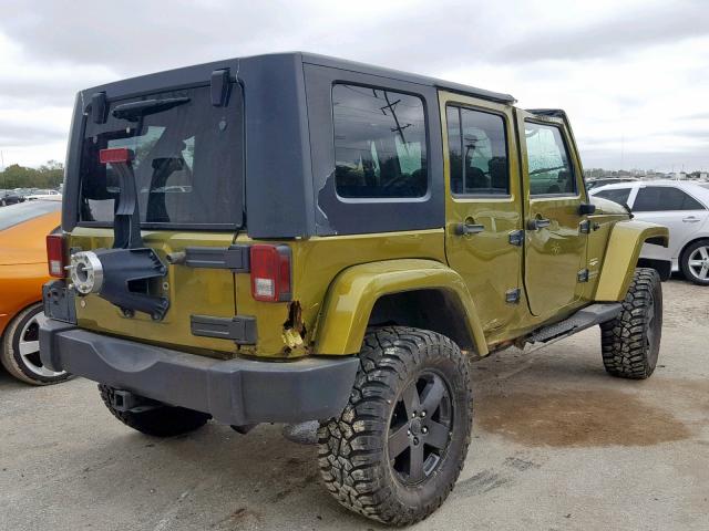 1J4GA59177L185977 - 2007 JEEP WRANGLER S GREEN photo 4