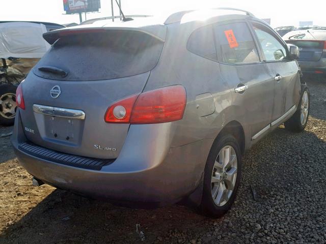 JN8AS5MV5CW404371 - 2012 NISSAN ROGUE S GRAY photo 4