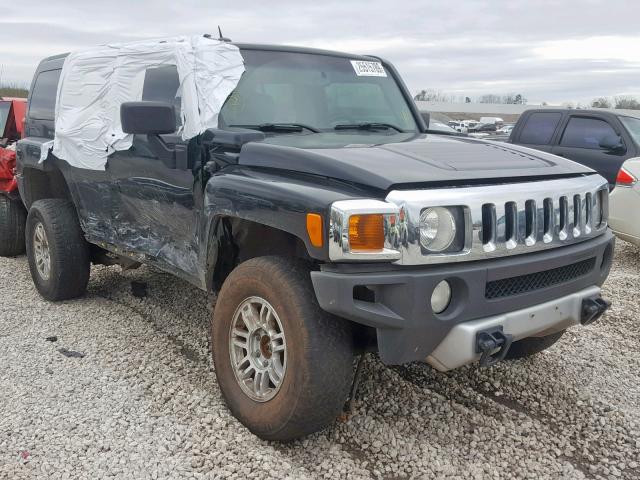 5GTEN13E788193001 - 2008 HUMMER H3 BLACK photo 1