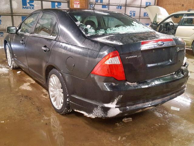 3FADP0L37AR331538 - 2010 FORD FUSION HYB BLACK photo 3