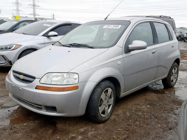 KL1TD66678B114245 - 2008 CHEVROLET AVEO BASE ვერცხლისფერი ფოტო 2