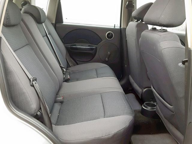 KL1TD66678B114245 - 2008 CHEVROLET AVEO BASE ვერცხლისფერი ფოტო 6