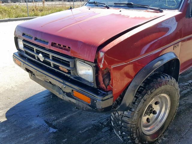 1N6ND11Y7GC368024 - 1986 NISSAN D21 SHORT RED photo 10