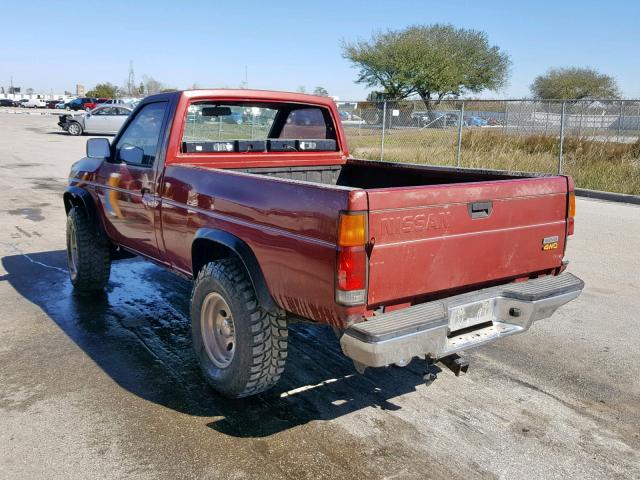 1N6ND11Y7GC368024 - 1986 NISSAN D21 SHORT RED photo 3