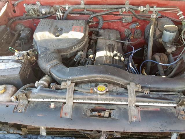 1N6ND11Y7GC368024 - 1986 NISSAN D21 SHORT RED photo 7