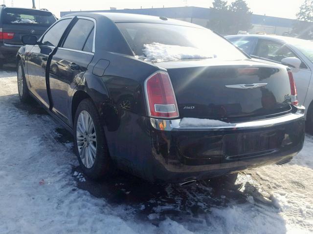 2C3CCARG7EH229471 - 2014 CHRYSLER 300 BLACK photo 3