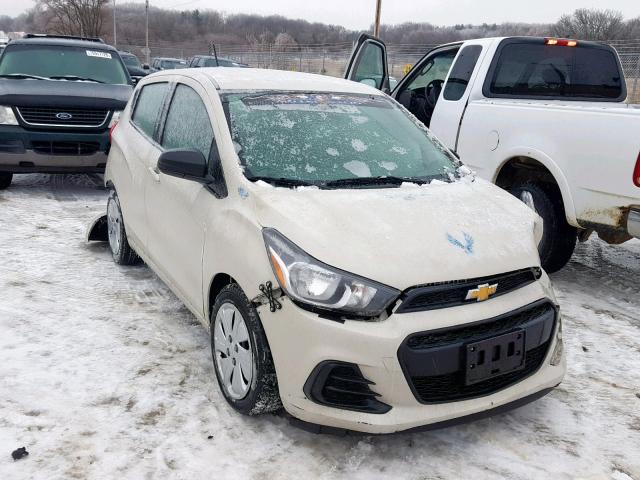 KL8CB6SA1GC585396 - 2016 CHEVROLET SPARK LS WHITE photo 1